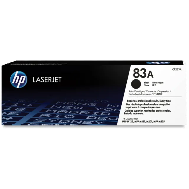 Genuine HP 83A LaserJet Toner Cartridge - Black (CF283A)