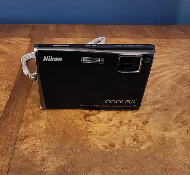 Nikon Coolpix S60 10MP Digital Camera - W/ Battery - Tested - Please Read