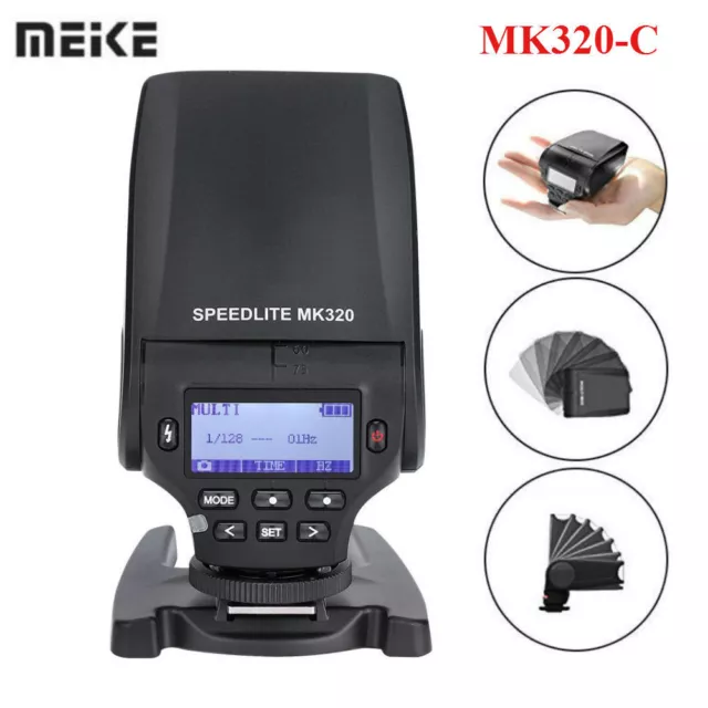 Meike MK-320 mini flash Speedlite MK-320C per Canon EOS 5D Mark II III 6D 7D II 2