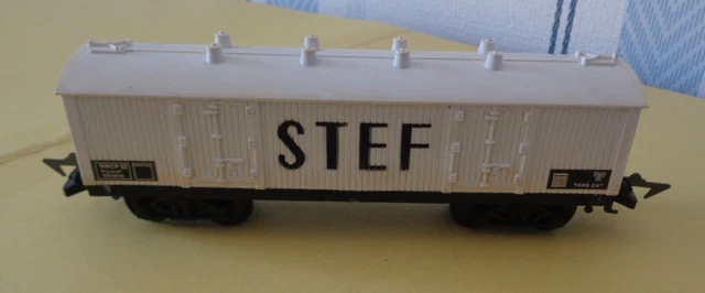 AQ524 JOUEF HO 1/87 WAGON PLAT TP GRIS ATTELAGE A CROC SNCF REF