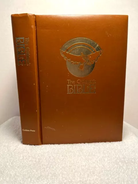 1974 THE CHILDRENS BIBLE Color Illustrations Golden Press Old New Testament VTG