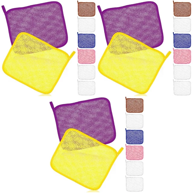 24 pz foulard peeling corpo nylon biancheria foulard bagno panno
