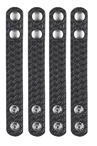 Bianchi Accumold Elite 4 Pack 7906 Chrome Snap Belt Keeper 2.25 INCHES