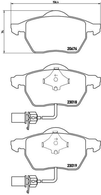 Brembo Bremsscheibe Belüftet 288 Bremsklötze Vwk Vorne Vw Passat 3B 3Bg Bj 96 05 3