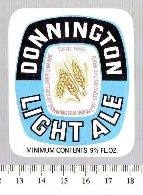 UK Beer Label - Donnington Brewery - Gloucestershire - Light Ale (version b)