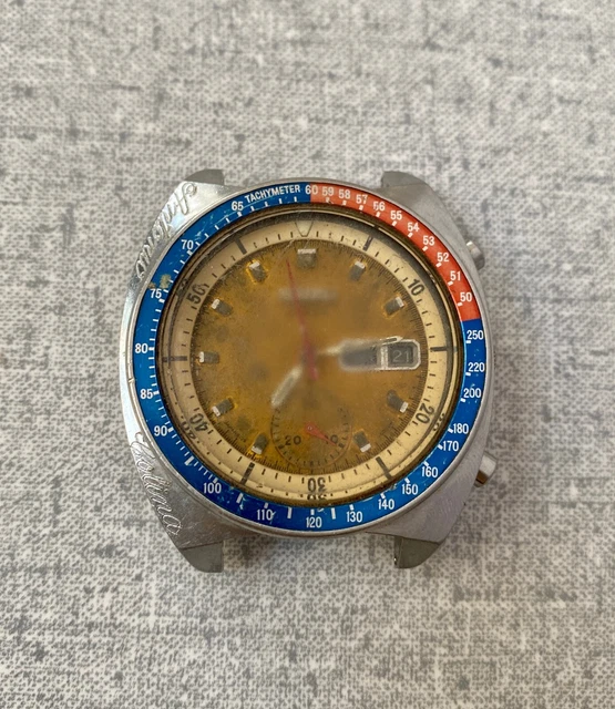 Cadran Chronographe Ovale Vintage ORGADIS 26,1x30 Mm - Pour Montre Ancienne