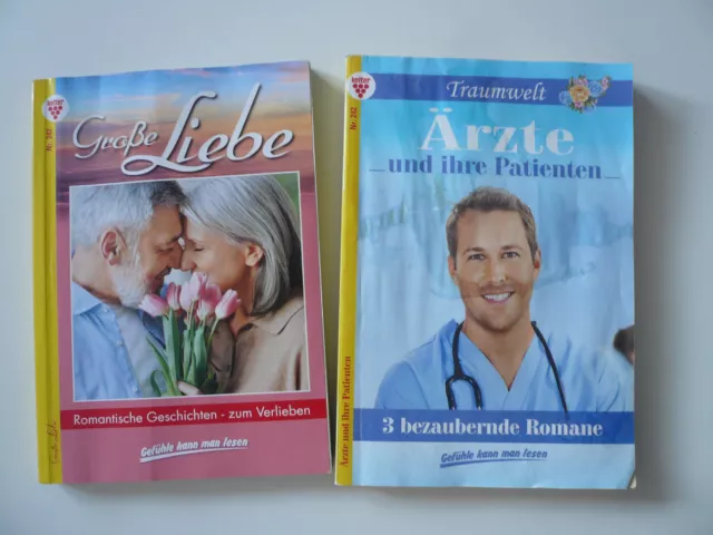 Romanhefte "Große Liebe" + "Ärzte und ihre Patienten" Liebesromane 2 Sammelbände