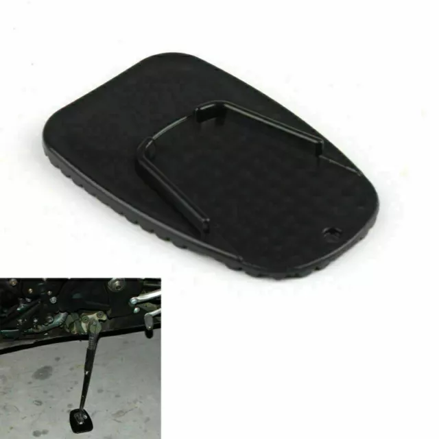 Universal Motorcycle Hinterbauständer Plate Biker Kick Stand Pad New Blk