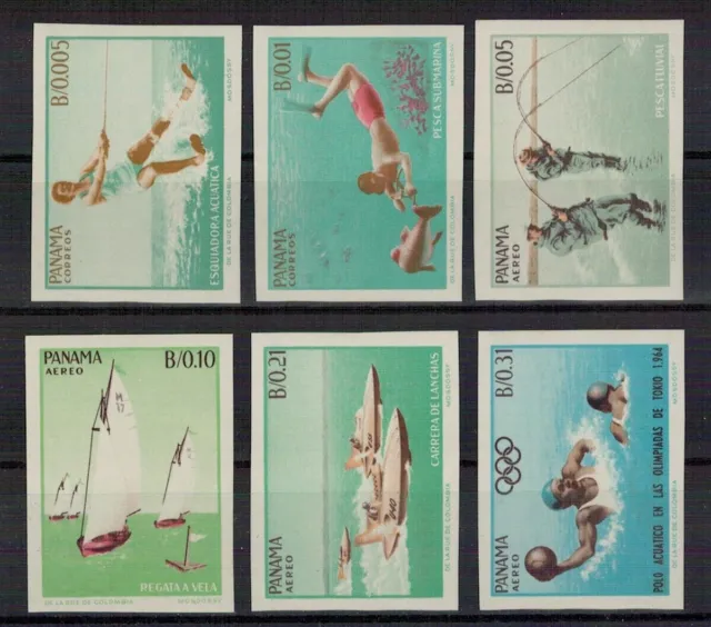 Panama: Nr. 740-745 ** postfrisch / Olympiade 1964