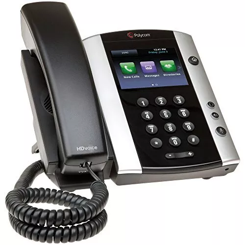 Polycom 2200-48500-019 VVX 501 Skype for Business, POE Network VoIP Device