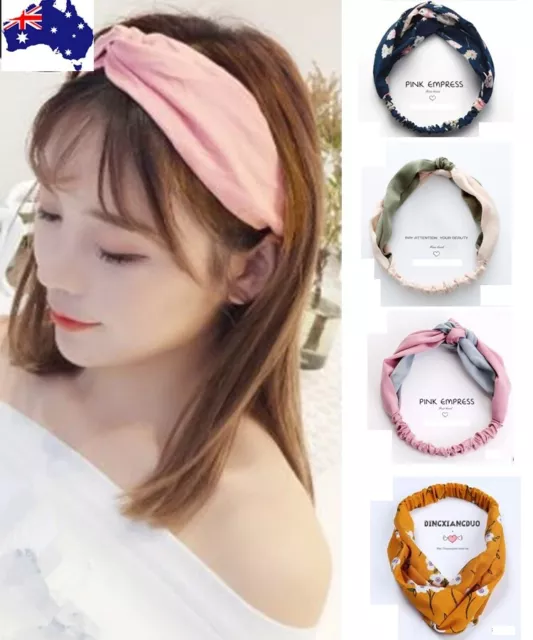 Twist Cross Knot Headband Elastic Hip Hop Dance Yoga Hair Headband Womens Girl