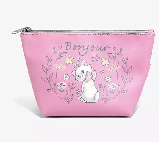 Loungefly Disney Aristocats Floral Cosmetic Bag Pencil Pouch Marie