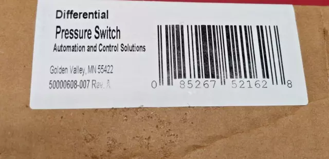 Honeywell TrueSTEAM Humidifier Differential Pressure Switch 50027910-001 NEW 3