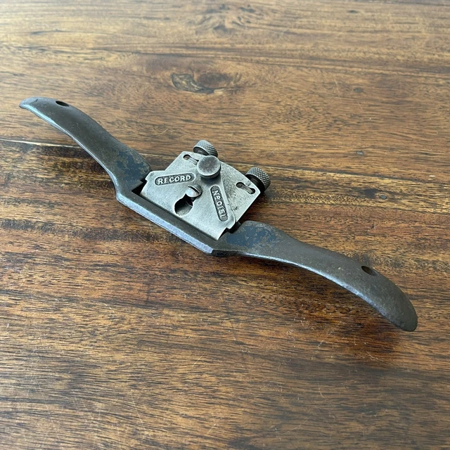 Vintage Record No 0151 Flat Adjustable Spokeshave; England. SHARP.