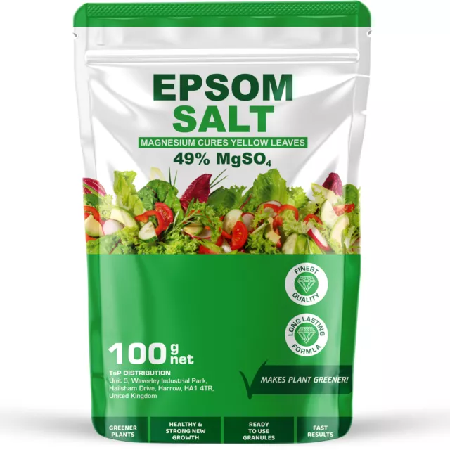 Epsom Salts For Gardeners Plant Growth - Organic Magnesium Sulphate Fertiliser