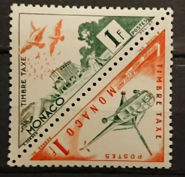 Monaco Timbre Taxe N° 39A et 39B /NEUF** / 1953