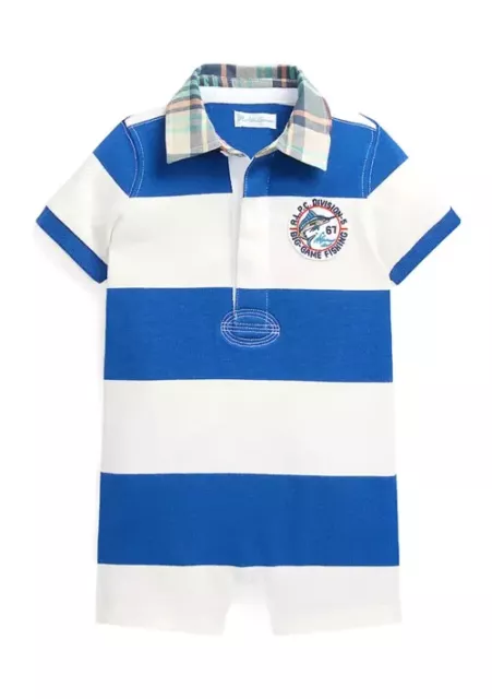 Ralph Lauren Childrenswear Baby Boys Cotton Jersey Rugby Shortall L138605 Sz 3M