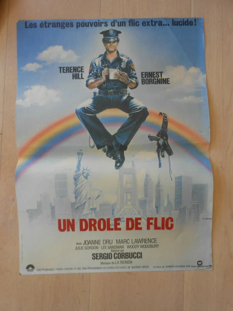 affiche cinéma un drole de flic terence hill ernest borgnine sergio corbucci