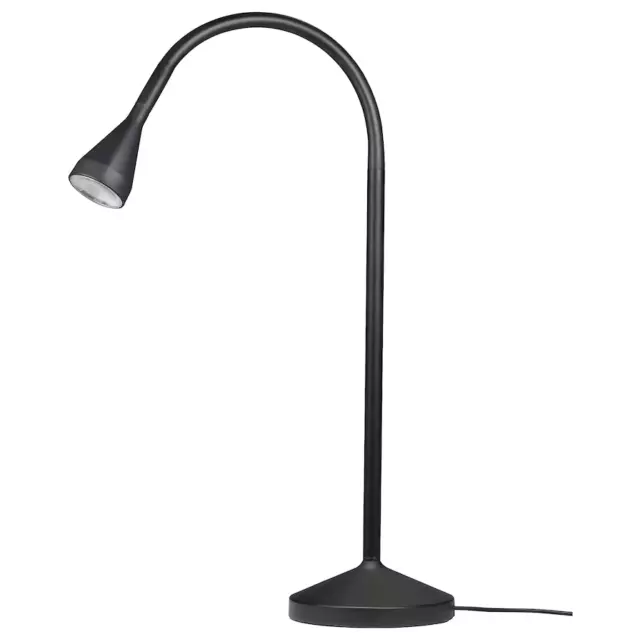 IKEA Schreibtischlampe - Schwarze Büroleuchte - LED Tischlampe - Flexibles Lesen