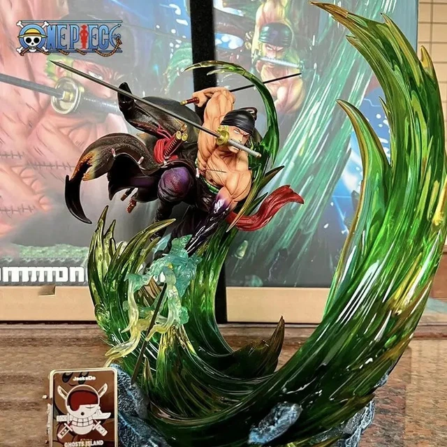 Figurine One Piece Roronoa Zoro 24cm, Avec LED, édition Luxe, PVC, 2024