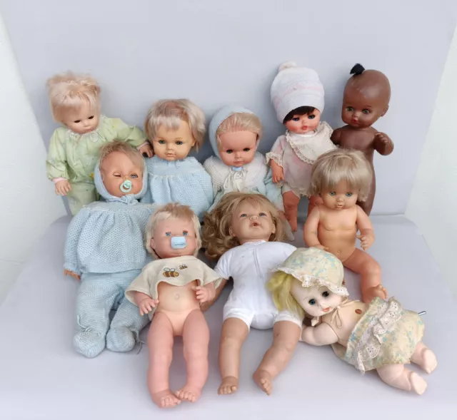 lotto 10 bambola cicciobello sebino furga fiba famosa bambola doll vintage