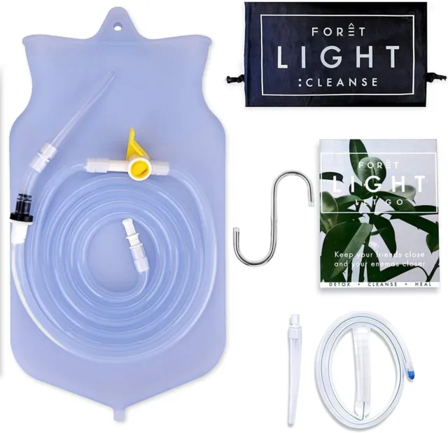 Kit de punta de silicona no tóxica Enema, bolsa y regalo de desintoxicación limpieza de colon más cómoda 2