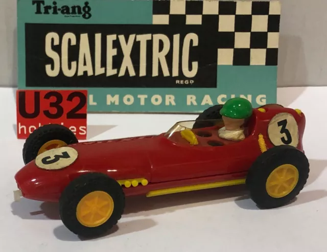 Scalextric C54 Lotus 16 #3 F1 Red Bus 1958 1959 Ireland Unboxed