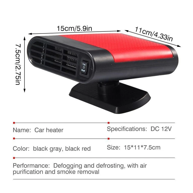 Car Heater Chauffage Electrique Ventilateur Dégivrage Machine Refroidissement De 8