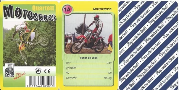 Motocross Quartett King Cards