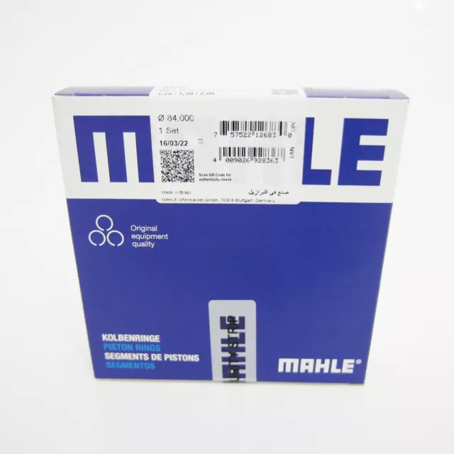 MAHLE Segments pour BMW 1+3+5 + X1+X3+Z4 N45B16 N46B20B N46B20C N43B20A