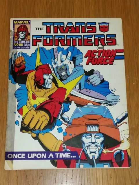 Transformers Action Force #181 (Tape On Spine) Marvel 3Rd September 1988 <