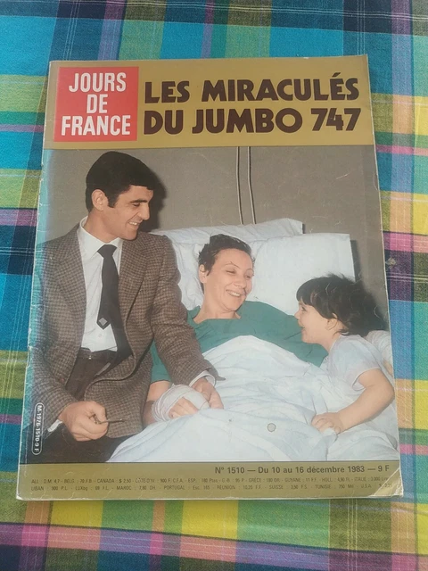 Revue Jours De France Du 10 Décembre 1983 - Magazine Français Avec Jumbo 747