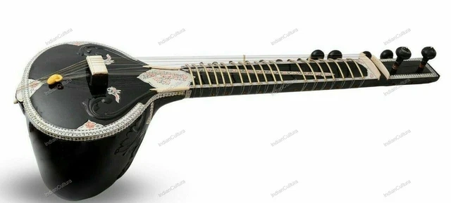 7 Main Strings and 11 or 9 Sympathetic Hand Made Sitar Best Design Bag Strings