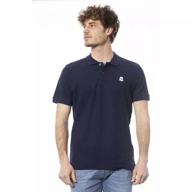 Invicta Élégant Bleu Manches Courtes Polo Homme Chemise Authentique