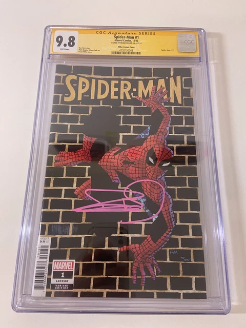 Spider-Man #1 2022 9.8 Cgc Ss Signed Frank Miller 1:50 Variant