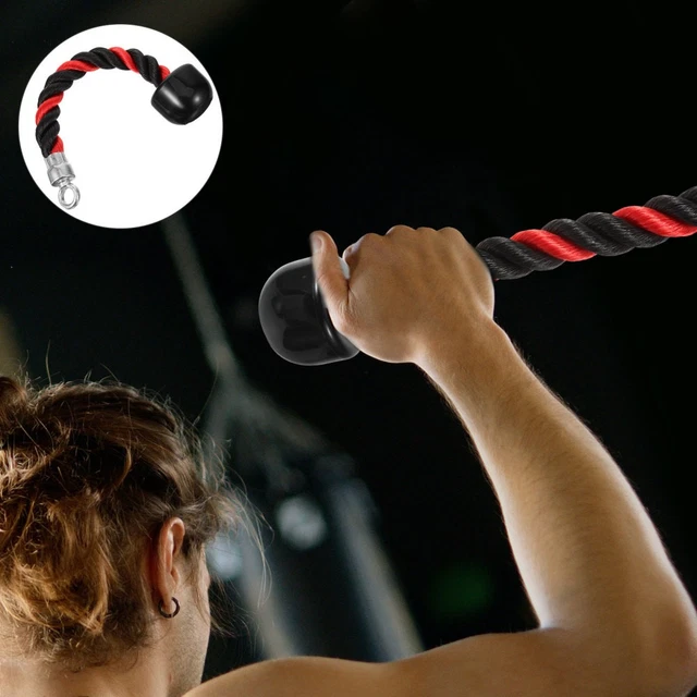 HEAVY DUTY TRICEP Rope Fitness Rope Attachment Biceps Pull Rope Fitness ...