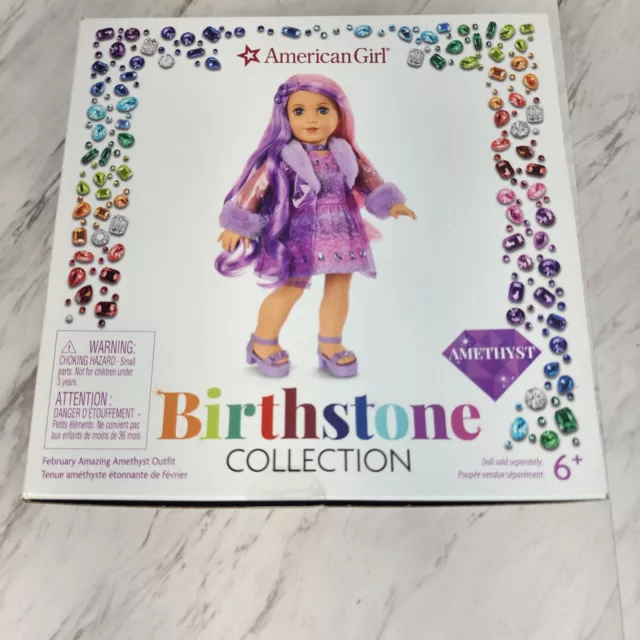 American Girl Doll Birthstone Collection Amethyst Outfit - Empty Box Only