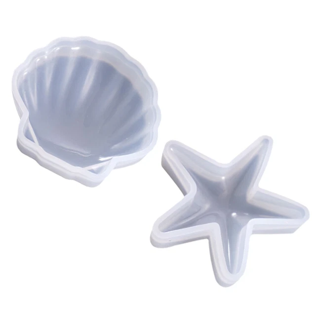 2pcs Moules d'océan en silicone Craft Shell Moule de bijoux diy