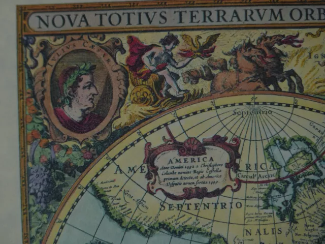 Hendrik Hondius Nova Totius Terrarum Orbis Geographica Ac Hydrographica Tabula