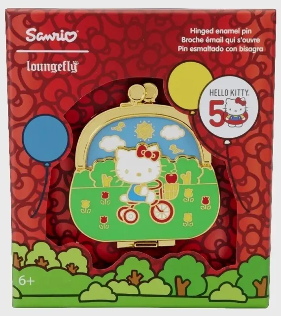 Sanrio Hello Kitty 50th Anniversary Limited Edition Coin Purse 3" Boxed Pin/2800