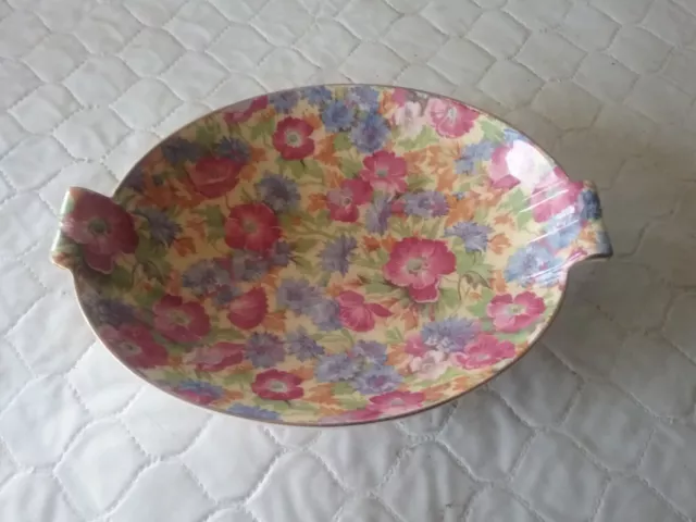 Beautiful Chintz Royal Winton Grimwades  ROYALTY Dish TAB HANDLES
