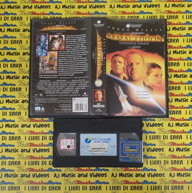 VHS FILM ARMAGEDDON GIUDIZIO FINALE 1999 Bruce Willis Billy Bob vhs-film-armageddon-giudizio-finale-1999-bruce-willis-billy-bob