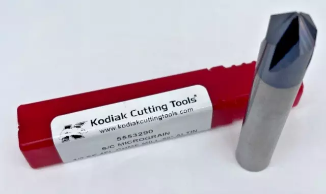 Kodiak Cutting Tools, 5553290, 1/2", SC MICROGRAIN,  SE 4FL Cham. Mill, 90 deg.