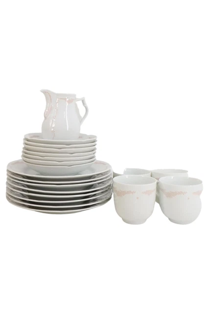 CARTOLINA KAISER servizio colazione bianco chinon Ø 20 cm porcellana decorazione oro
