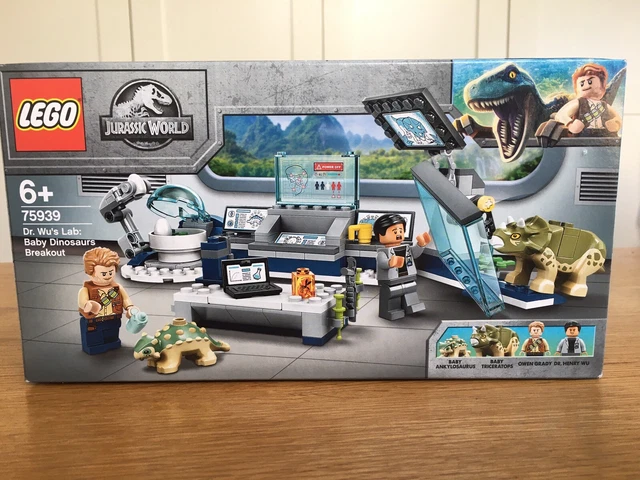 LEGO JURASSIC WORLD Dr. Wu's Lab: Baby Dinosaurs Breakout (75939) MISB ...