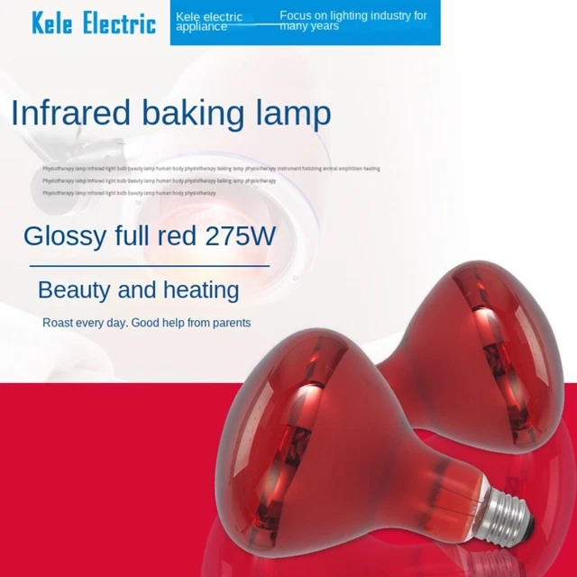 1pc Adjustable Infrared Heating Therapy Lamp Bulb Infrared Light Bulb  Body Care