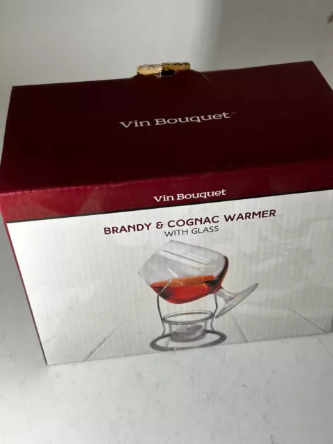 Vin Bouquet Brandy y Coñac Calentador y Vidrio Juego de Cristalería para Beber #LH