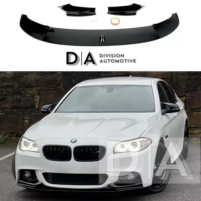 Bmw 5 Series F11 F10 M Performance Sport Front Lip Splitter Spoiler Gloss Black