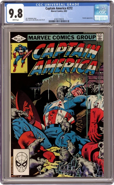 Captain America #272 CGC 9.8 1982 4183135010