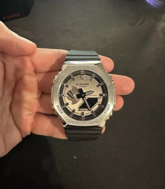 Casio G-SHOCK GM2100-1A Men’s “CASIOAK” Silver And Black Watch